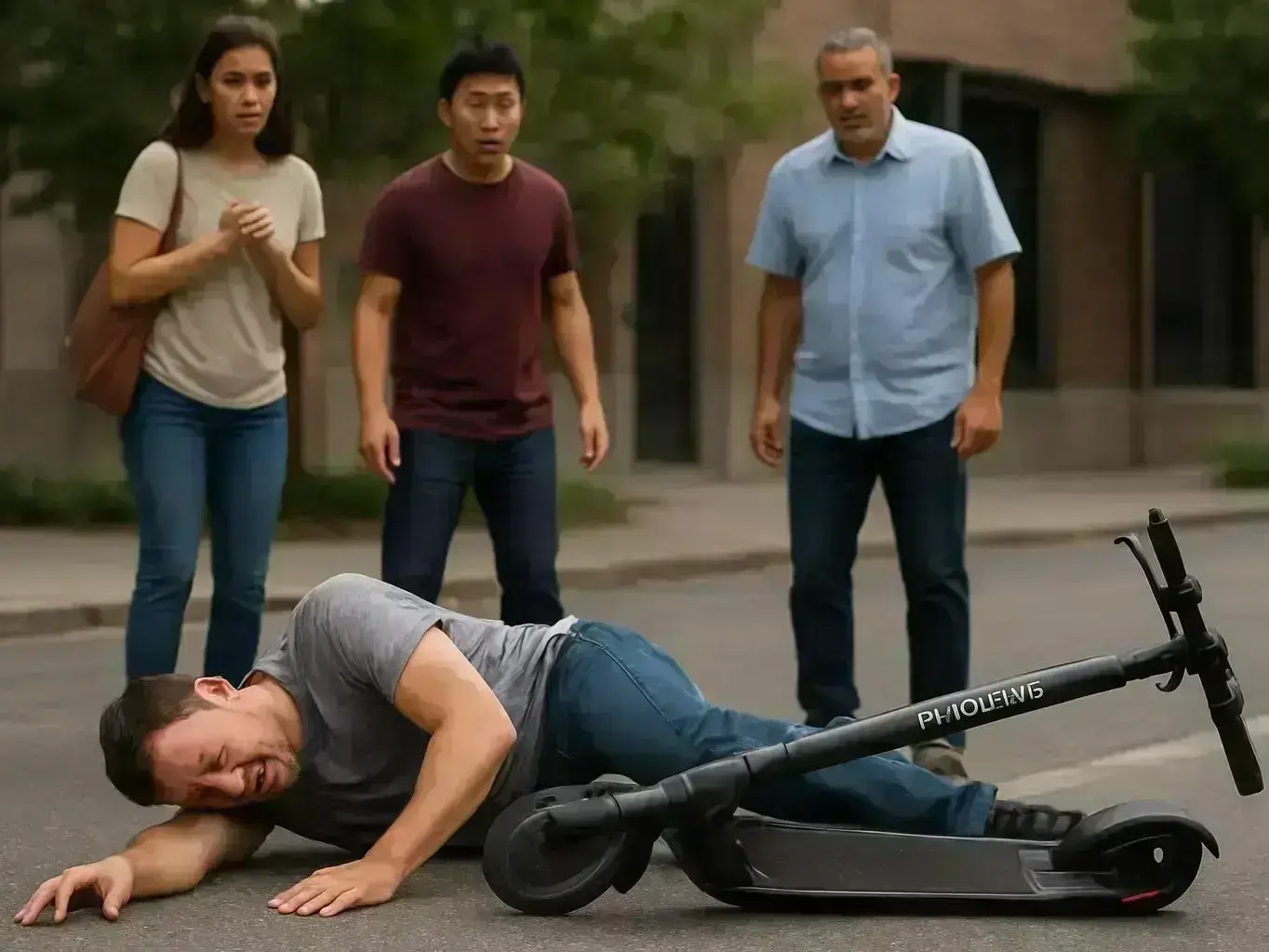 Legal team reviewing work and medical records for e-scooter injury case in Gilbert