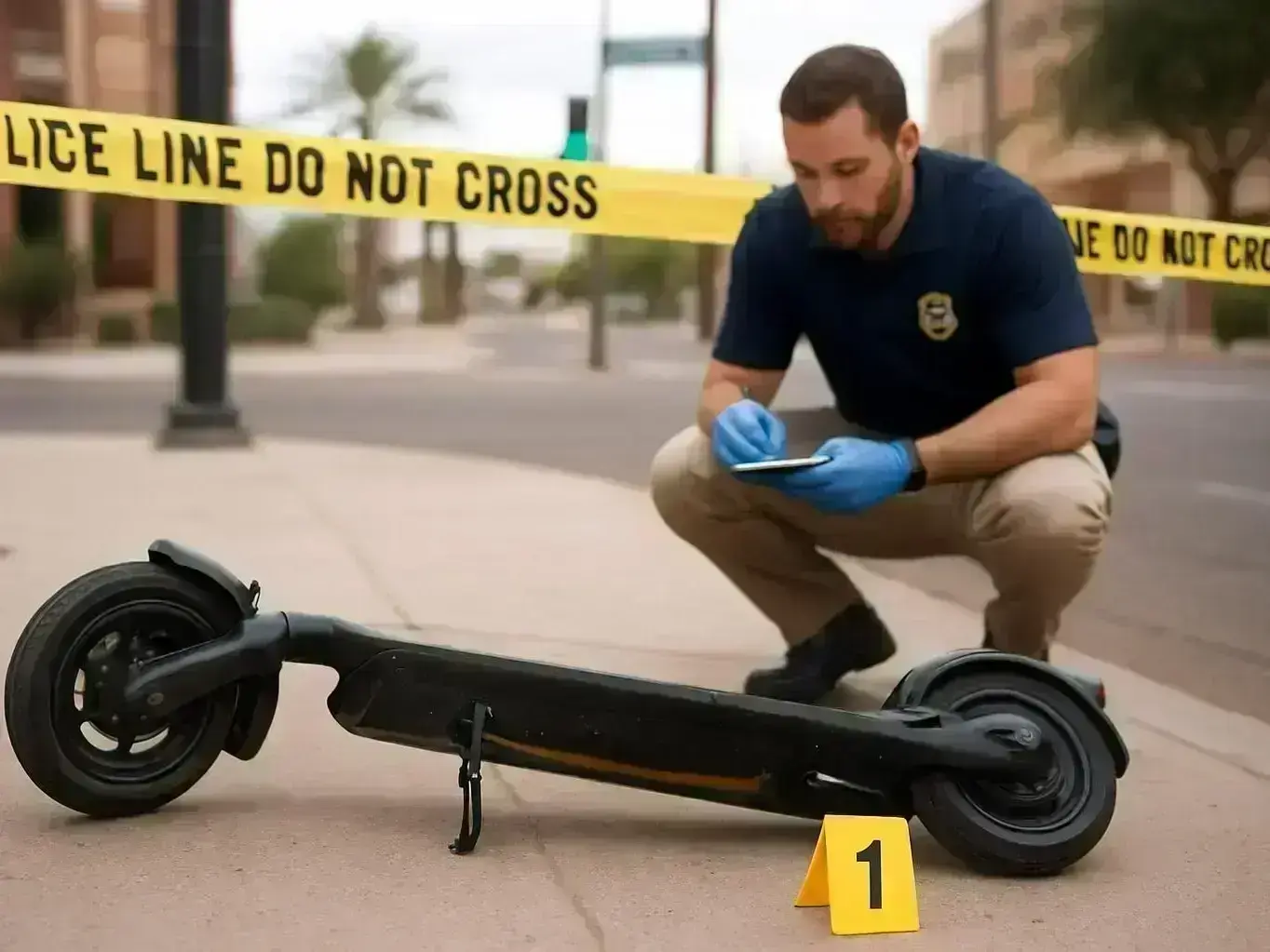 Phoenix Accident and Injury Law Firm meeting an injured client about pain and suffering damages after a scooter crash in Downtown Tempe