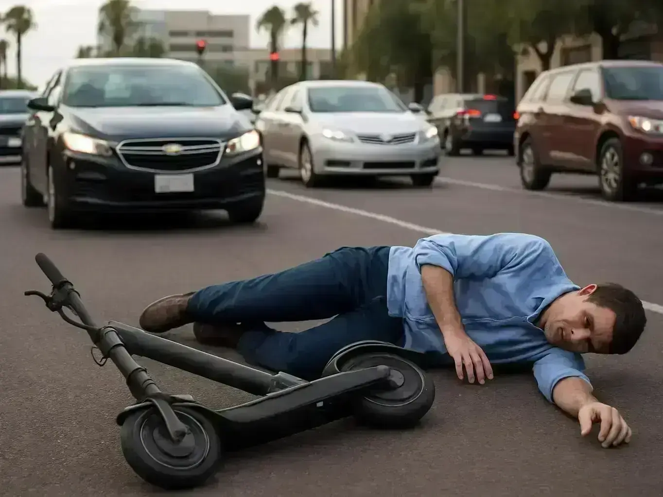 injury attorney helping e-scooter rider after collision on Ellsworth Road in Queen Creek AZ