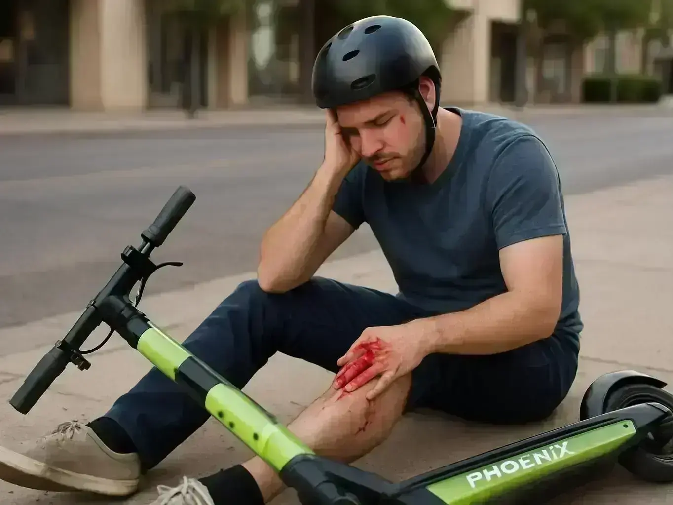 Scottsdale AZ e-scooter wrongful death and brain injury lawyer consulting family after resort area accident