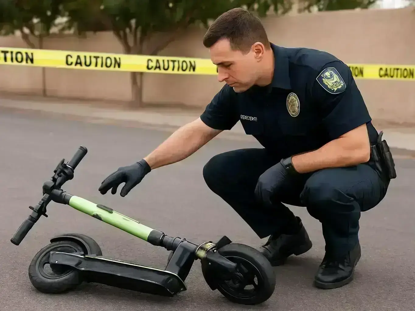 San Tan Valley e-scooter accident lawyer reviewing crash evidence from Hunt Highway intersection injury case