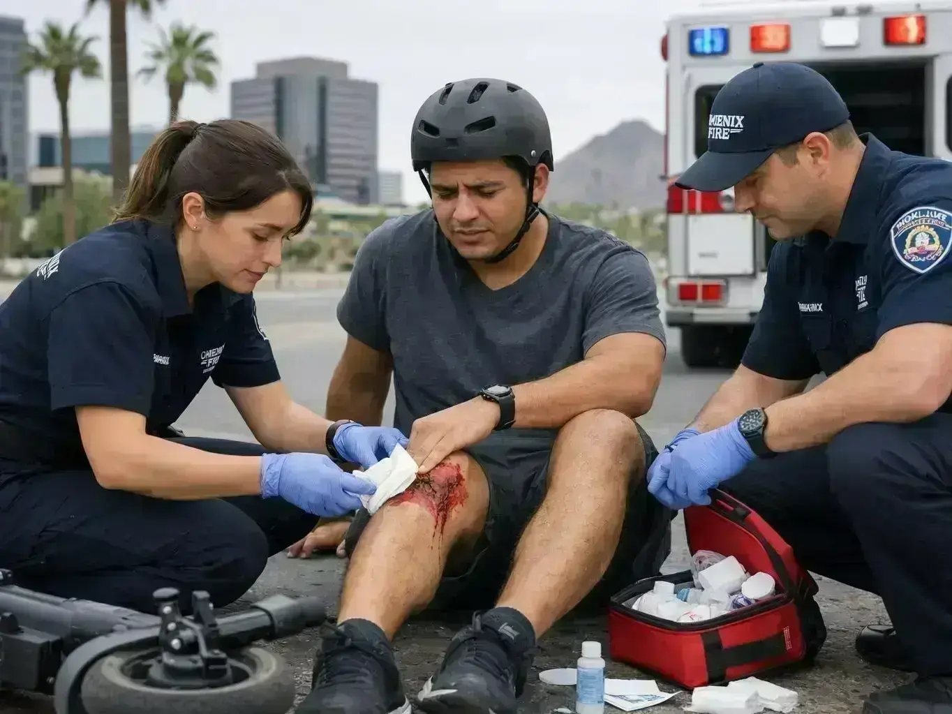 Negotiation meeting between Phoenix Accident and Injury Law Firm and Gilbert insurance adjuster